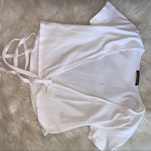 🚫SOLD🚫Brandy Melville tie front T
